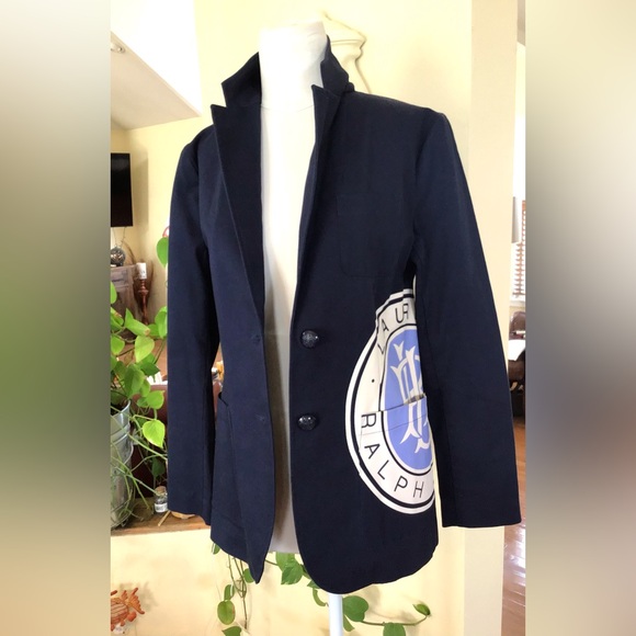 Ralph Lauren womens Navy Blazer size 0 - Picture 7 of 10